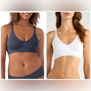 (2) True & Co Women's Soft Form V Neck Adjustable Strap Bra